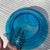 Glass 1970s Blue Glass Plate With Eagle Accents For Sale - Image 7 of 8