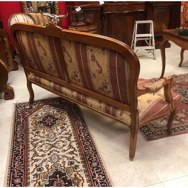 Wood Antique European Louis XV Sofa For Sale - Image 7 of 9