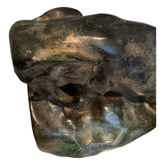 Verdigris Vintage Bronze Elephant Bookends For Sale - Image 8 of 14