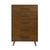 Emery Walnut 5 Drawer Chest For Sale - Image 4 of 9