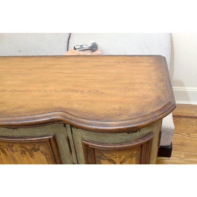 Green 1980s A Contemporary Painted Buffet Server Cabinet Server With Ample Storage by Henry Link. For Sale - Image 8 of 12