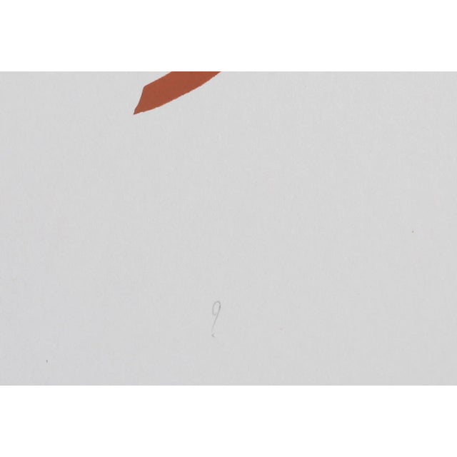 1980s "9" Aquie Abstract Screenprint Edition 8/18 For Sale - Image 4 of 5
