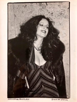 Fred McDarrah, Vintage Print Silver Gelatin Signed Photograph Brazilian Actress Sonia Braga, 1978