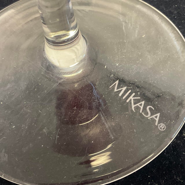 Ruby Red Vintage Art Deco Hollywood Regency Ruby Red Balloon Wine Glasses, Mikasa - Set of 4 For Sale - Image 8 of 8