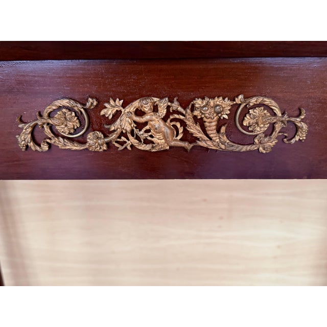 Antique French Empire Fruitwood Console Table with drawer, Early 20th Century For Sale In Miami - Image 6 of 18