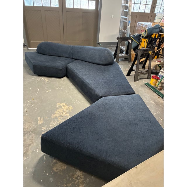 Italian Attributed to Edra “On the Rocks” Three-Piece Configurable Modular Sofa For Sale - Image 3 of 4