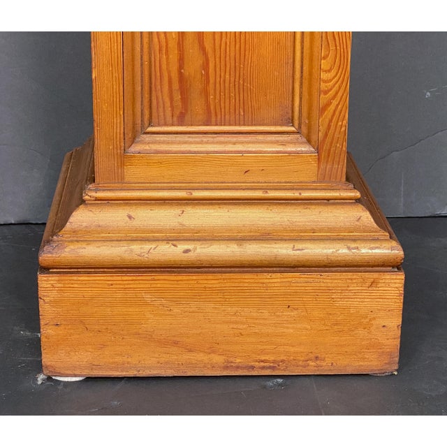 Column Pedestal Plinth Stands of Long-Leaf Pine From England - Two Available For Sale - Image 9 of 11