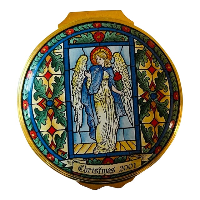 Christmas Angel Box by Halcyon Days, 2001 For Sale