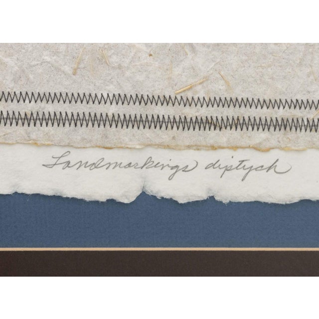 m.p. Marion "Landmarkings Diptych" Mixed Media For Sale - Image 9 of 18