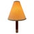 The Nickel Básica M2 table lamp by Santiago Roqueta for Santa & Cole with large shade. It features a mahogany wood...