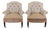 Small Pair of 19th Century Napoleon III Chairs, Ready to Upholster For Sale