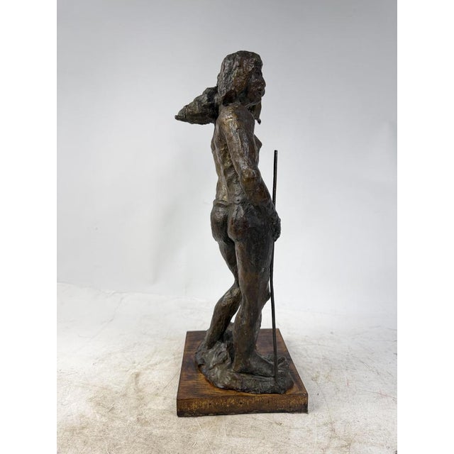 Hand-Worked Bronze Sculpture, 1940s For Sale - Image 10 of 16