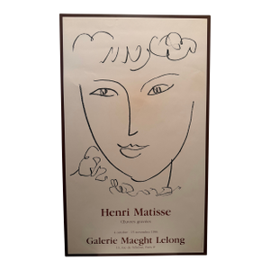 1984 Henri Matisse “Œuvres Gravées” Galerie Maeght Lelong Paris Exhibition Poster