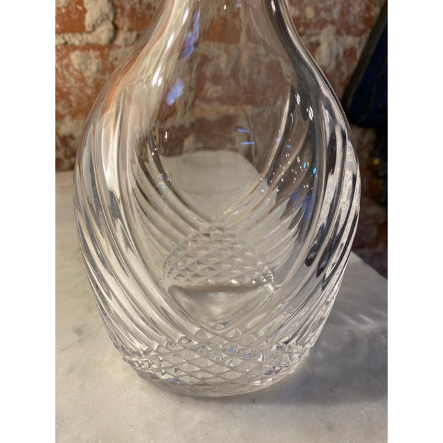 1950s Decorative Italian Crystal Bottle For Sale - Image 4 of 6