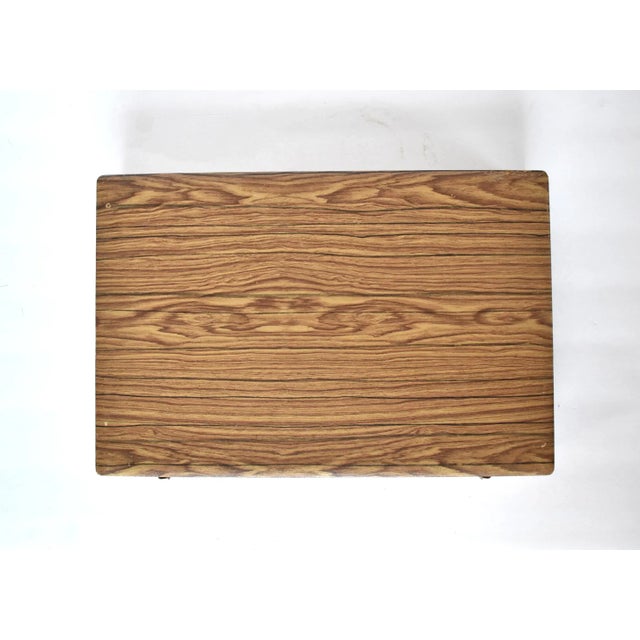Mid-Century Modern Mid-Century Faux Wood Silverware Storage Box For Sale - Image 3 of 8