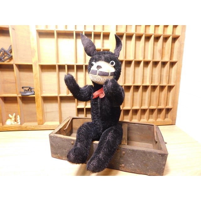 Folk Art Antique Steiff or Schuco Felix the Cat Mohair Plush C. 1920s For Sale - Image 3 of 15