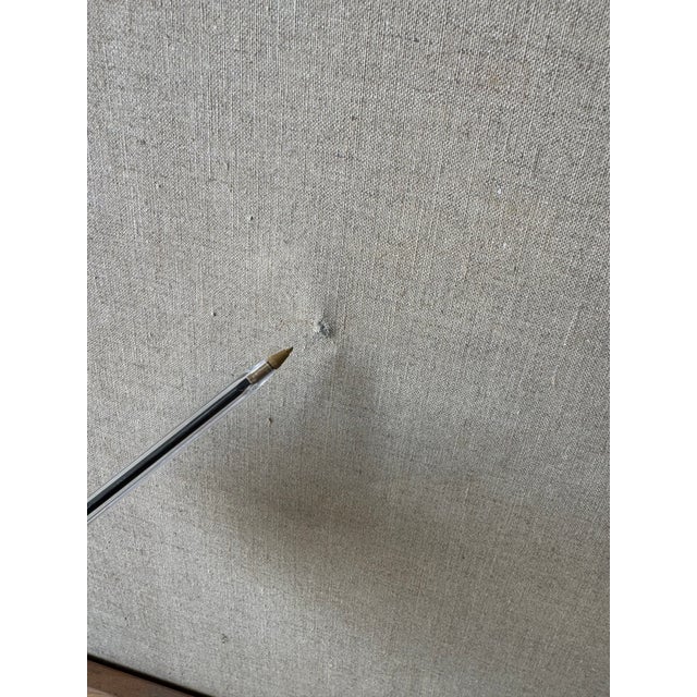 1960s Vintage Expressionist Abstract Acrylic on Canvas Painting For Sale - Image 10 of 12