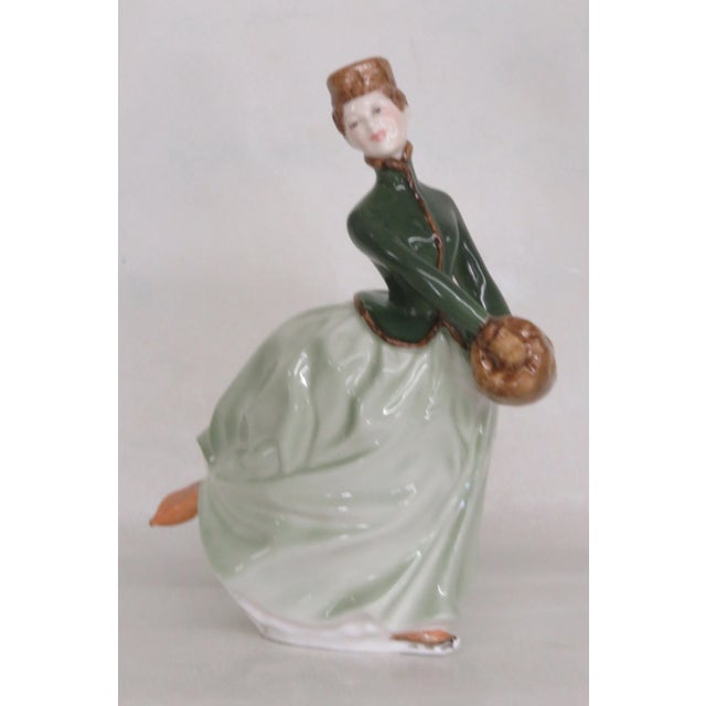 Green Royal Doulton Hn2318 Grace English Bone China Porcelain Figurine For Sale - Image 8 of 12