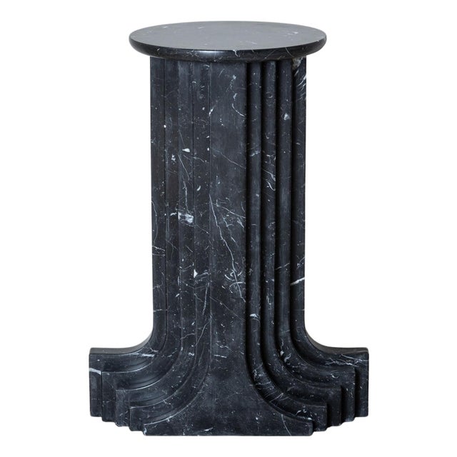 Black Marble Column attributed to Carlo Scarpa, Italy 1970 For Sale