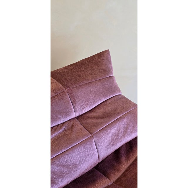 Vintage Lounge Chairs in Velvet Rose Fabric by Marc Held for Dunlopillo, 1970s, Set of 2 For Sale - Image 13 of 14