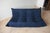Blue Blue Microfiber Togo Living Room by Michel Ducaroy for Ligne Roset, 1970, Set of 5 For Sale - Image 8 of 17