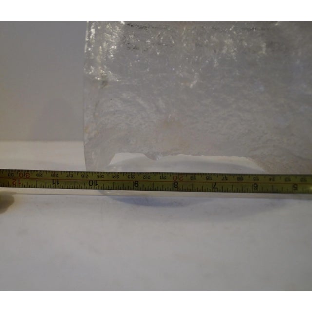 1960s Textured Modernist Glass Vase by Timo Sarpaneva for Iittala, 1960s For Sale - Image 5 of 11