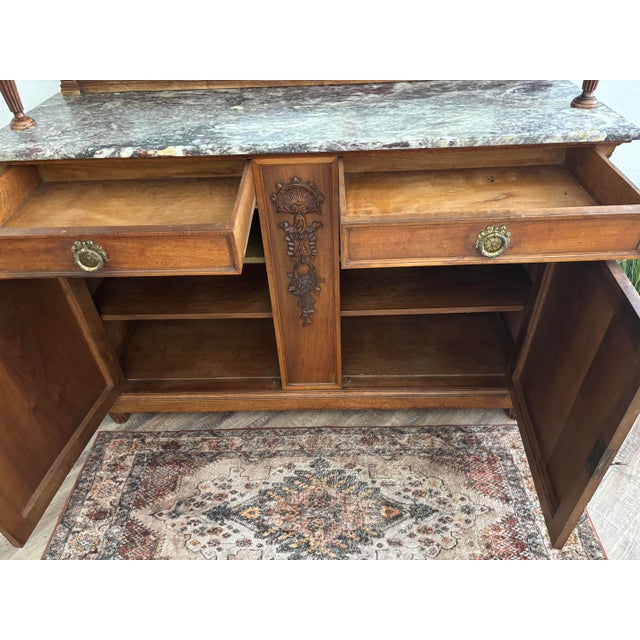 Antique French Louis XVI-style China Hutch For Sale - Image 11 of 16