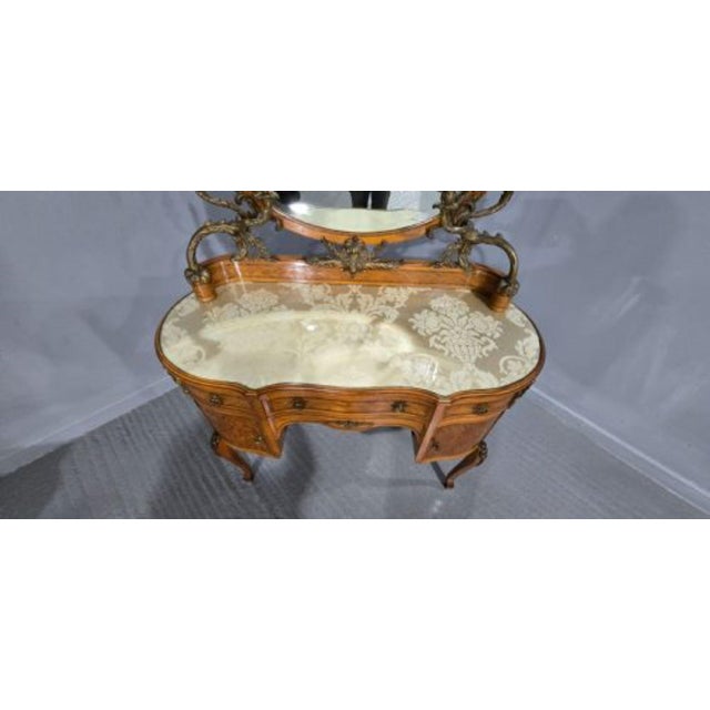 Wood French Satinwood Dressing Table, 1880s For Sale - Image 7 of 14