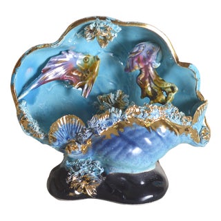 Vintage Kitsch Ceramic Lamp from Vallauris, France, 1960s For Sale
