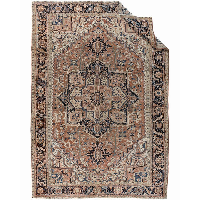 As perpetually fashionable as they are collectible, traditional Heriz luxury handmade rugs are skillfully woven in vibrant...