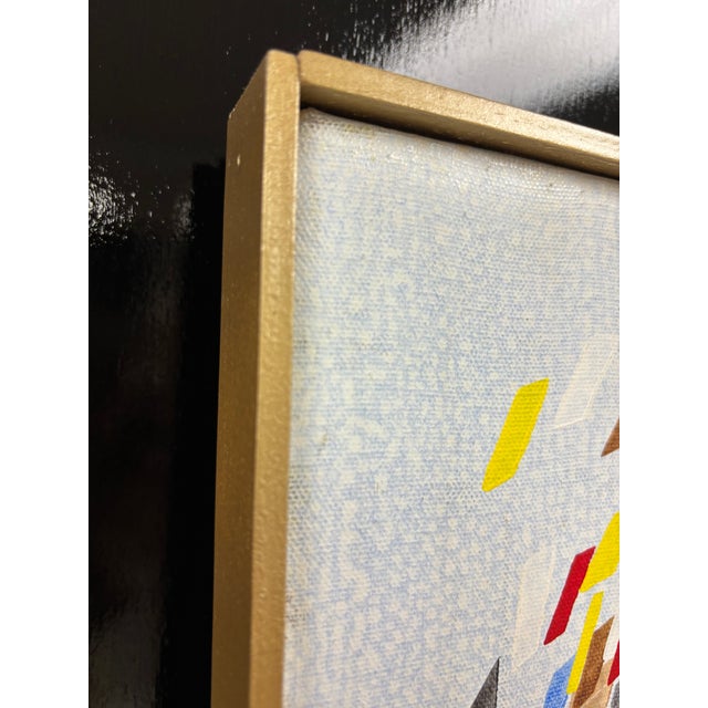 Vintage Contemporary Abstract Oil Painting For Sale - Image 11 of 12
