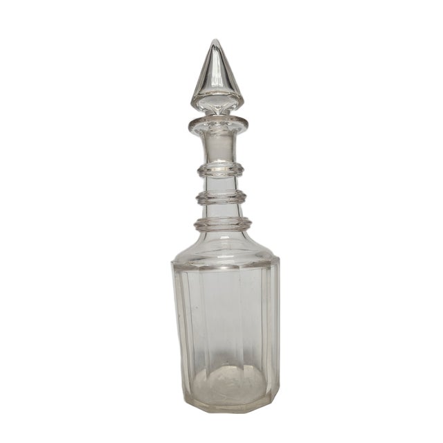 Biedermeier Crystal Carafe, Denmark, 1890s For Sale - Image 13 of 14