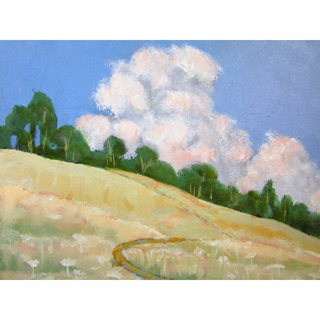 Contemporary North Hill Sonoma Lynne French 11x14 California Landscape Oil Painting For Sale - Image 3 of 4