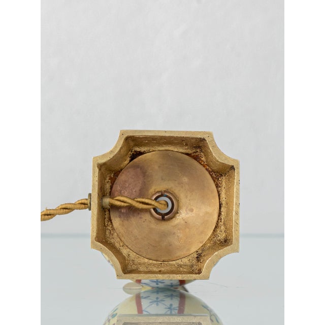 Chinoiserie Yellow Porcelain Lamp, Europe, 1900s For Sale - Image 11 of 15