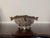 Vintage Hand-Painted Hollywood Regency Porcelain Centerpiece Bowl With Gilt Trim & Floral Motif For Sale - Image 12 of 13