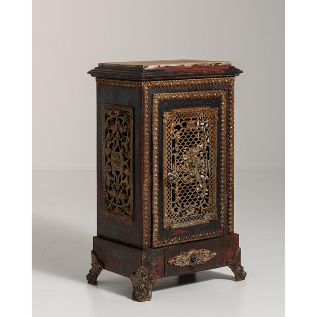 19th Century Victorian Brown Wood China & Display Cabinets For Sale - Image 14 of 16