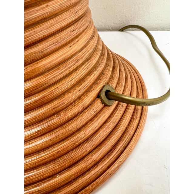 Bamboo Reed Table Lamp, 1970s For Sale - Image 6 of 12