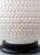 Faux Rattan Basketweave Table Lamp in White Ceramic from Manises, 1960s For Sale - Image 9 of 12