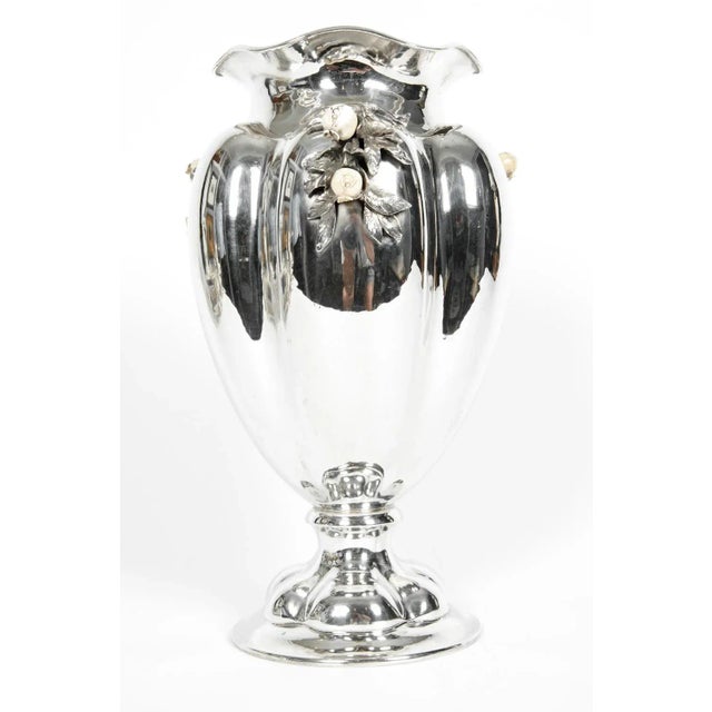 Antique Sterling Silver Centerpiece / Flower Vase For Sale In New York - Image 6 of 11