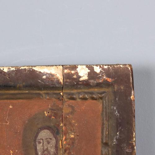 Icon of Saint Nicholas, Early 1800s, Tempera on Panel For Sale - Image 9 of 12