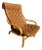 Late 20th Century Bentwood Attributed to Noboru Nakamura "Poem" Leather Lounge Chair For Sale