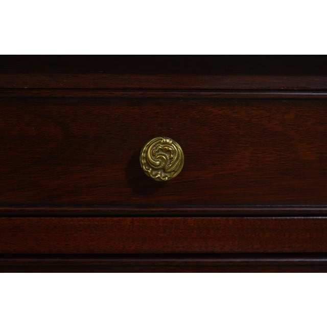 Henkel Harris Marble Top Kettle Base Mahogany Chest For Sale - Image 13 of 18