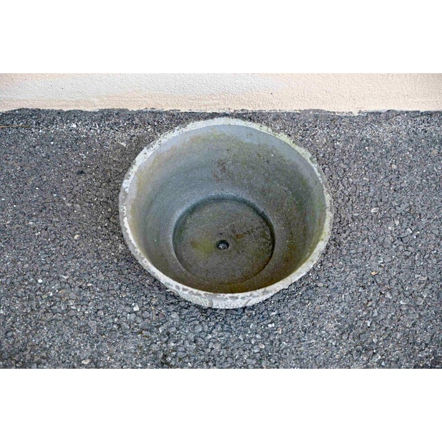 Brutalist Concrete Flower Pot For Sale - Image 4 of 5