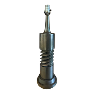 Mid-Century Modern Spiral Screw Metal Table Lamp