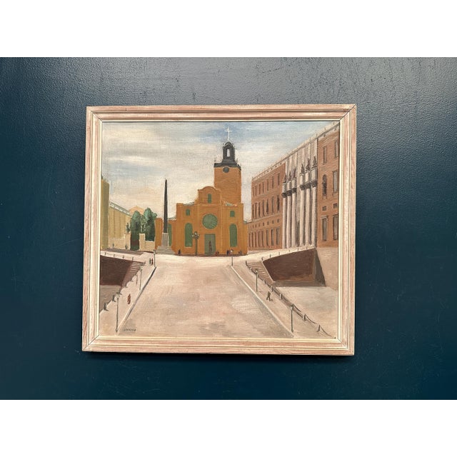 Stig Granzow, Slottbacken, 1950s, Oil on Canvas, Framed For Sale - Image 12 of 17