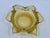 Vintage Murano Bullicante Controlled Bubble Art Glass Amber Yellow Ashtray/ Catchall For Sale - Image 10 of 10