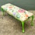 Vintage Lacquered Floral Bench For Sale - Image 9 of 12