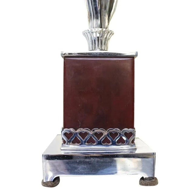 Mid-Century Modern Table Lamp with Organic Leaves Decoration, Italy, 1960s For Sale - Image 4 of 7