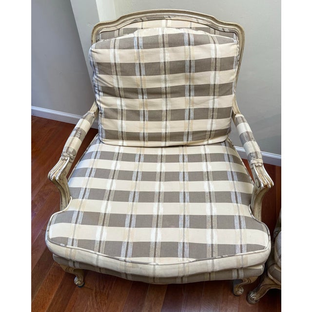 Baker Furniture Company 1980’s Baker Furniture Bergère Chairs a Pair For Sale - Image 4 of 12