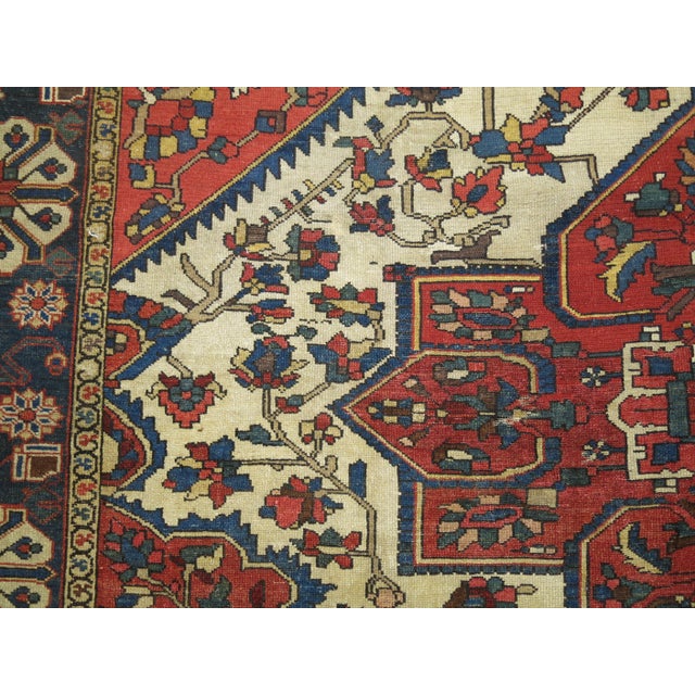 Textile Tribal Antique Bakhtiari Rug For Sale - Image 7 of 18
